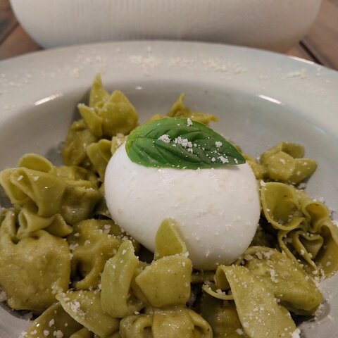 Tortellini pesto et burrata, publiés sur Instagram